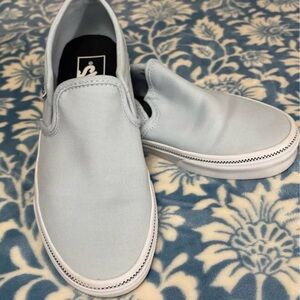Light Blue Slip-On Canvas Vans